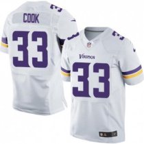 Nike Vikings -33 Dalvin Cook White Stitched NFL Elite Jersey