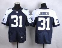 Nike Dallas Cowboys #31 Byron Jones Navy Blue Thanksgiving Throwback Men's Stitched NFL Elite Jersey