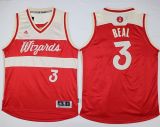 Washington Wizards -3 Bradley Beal Red 2015-2016 Christmas Day Stitched NBA Jersey