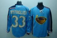 Thrashers -33 Dustin Byfuglien Stitched Blue NHL Jersey