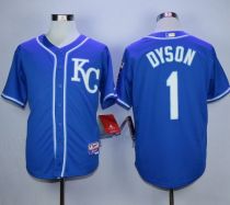 Kansas City Royals -1 Jarrod Dyson Blue Alternate 2 Cool Base Stitched MLB Jersey