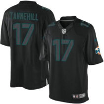 Nike Dolphins -17 Ryan Tannehill Black Stitched NFL Impact Limited Jersey