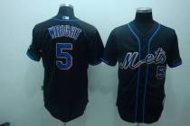New York Mets -5 David Wright Stitched Black MLB Jersey