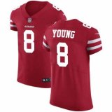 Nike 49ers -8 Steve Young Red Team Color Stitched NFL Vapor Untouchable Elite Jersey
