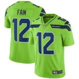 Nike Seahawks -12 Fan Green Stitched NFL Limited Rush Jersey