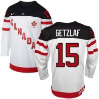 Olympic CA 15 Ryan Getzlaf White 100th Anniversary Stitched NHL Jersey