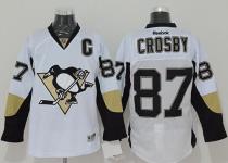 Pittsburgh Penguins -87 Sidney Crosby White Stitched NHL Jersey
