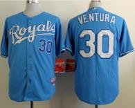 Kansas City Royals -30 Yordano Ventura Light Blue Cool Base Stitched MLB Jersey