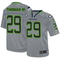 Nike Seattle Seahawks #29 Earl Thomas III Lights Out Grey Men‘s Stitched NFL Elite Jersey