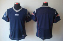 Nike Patriots Blank Navy Blue Team Color Stitched NFL Elite Jersey