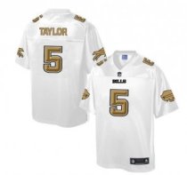 Nike Buffalo Bills -5 Tyrod Taylor White NFL Pro Line Fashion Game Jersey