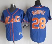 New York Mets -28 Daniel Murphy Blue Alternate Home New Cool Base Stitched MLB Jersey