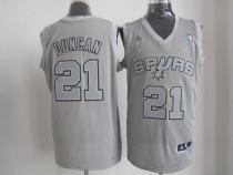 San Antonio Spurs -21 Tim Duncan Grey Big Color Fashion Stitched NBA Jersey