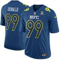 Nike Rams -99 Aaron Donald Navy Stitched NFL Game NFC 2017 Pro Bowl Jersey