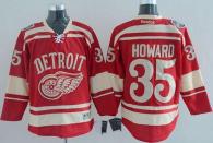 Detroit Red Wings -35 Jimmy Howard Red 2014 Winter Classic Stitched NHL Jersey