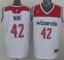 Revolution 30 Washington Wizards -42 Nene White Stitched NBA Jersey