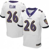 2013 NEW Baltimore Ravens -26 Matt Elam White NFL Jersey(New Elite)(collar Purple)