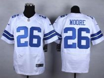 Nike Dallas Cowboys #26 Sterling Moore White Men's Stitched NFL Elite Jersey