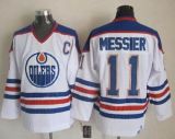 Edmonton Oilers -11 Mark Messier White CCM Throwback Stitched NHL Jersey