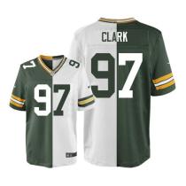 Nike Packers -97 Kenny Clark Green White Stitched NFL Elite Split Jersey