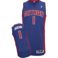 Detroit Pistons -1 Reggie Jackson Blue Stitched NBA Jersey