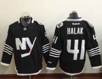 New York Islanders -41 Jaroslav Halak Black Alternate Stitched NHL Jersey