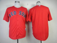 Boston Red Sox Blank Red Cool Base Stitched MLB Jersey