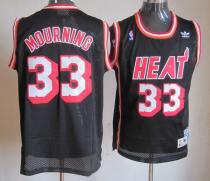 Miami Heat -33 Mourning Black Throwback Stitched NBA Jersey