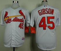 St Louis Cardinals #45 Bob Gibson White Cool Base Stitched MLB Jersey