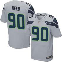 Nike Seahawks -90 Jarran Reed Grey Alternate Stitched NFL Elite Jersey