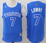 Toronto Raptors -7 Kyle Lowry Light Blue Stitched NBA Jersey