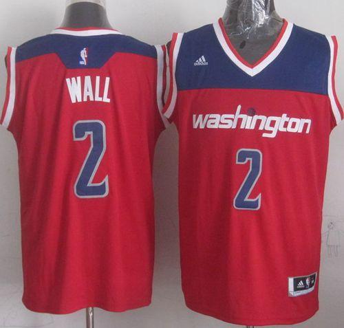 Washington Wizards -2 John Wall Red 2012 Revolution 30 Stitched NBA Jersey