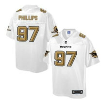 Nike Miami Dolphins -97 Jordan Phillips White NFL Pro Line Fashion Game Jersey