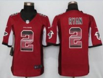 Nike Falcons 2 Matt Ryan Red Team Color Stitched NFL Limited Strobe Jersey