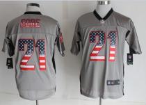 Nike San Francisco 49ers -21 Frank Gore Grey Mens Stitched NFL Elite USA Flag Fashion Jersey