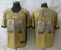 Nike New Orleans Saints -84 Kenny Stills Drift Fashion Gold Elite Jerseys
