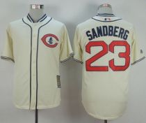 Chicago Cubs -23 Ryne Sandberg Cream 1929 Turn Back The Clock Stitched MLB Jersey