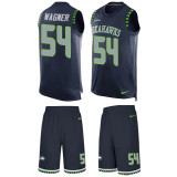 Seahawks -54 Bobby Wagner Steel Blue Team Color Stitched NFL Limited Tank Top Suit Jersey