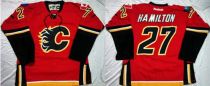 Calgary Flames -27 Dougie Hamilton Red Home Stitched NHL Jersey
