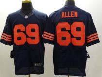 Nike Bears -69 Jared Allen Navy Blue 1940s Throwback Men's Stitched NFL Elite Jersey