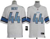 Nike Lions -44 Jahvid Best White Stitched NFL Elite Jersey