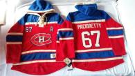 Montreal Canadiens -67 Max Pacioretty Red Sawyer Hooded Sweatshirt Stitched NHL Jersey