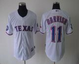 Texas Rangers #11 Yu Darvish White 40th Anniversary Patch Cool Base Stitched MLB Jersey