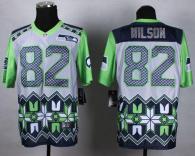 Nike Seattle Seahawks #82 Luke Willson Grey Men‘s Stitched NFL Elite Noble Fashion Jersey