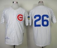 Mitchell and Ness 1969 Chicago Cubs -26 Billy Williams White Throwback Stitched MLB Jersey