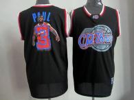 Los Angeles Clippers -3 Chris Paul Black Notorious Stitched NBA Jersey