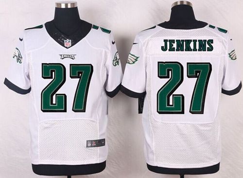 Nike Philadelphia Eagles #27 Malcolm Jenkins White Men's Stitched NFL Elite Jersey