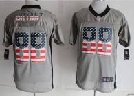 Nike Dallas Cowboys #88 Dez Bryant Grey Men's Stitched NFL Elite USA Flag Fashion Jersey