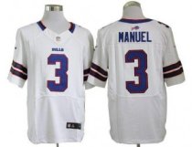 Nike Bills -3 EJ Manuel White Stitched NFL Elite Jersey