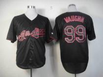 Cleveland Indians -99 Ricky Vaughn Black Fashion Stitched MLB Jersey